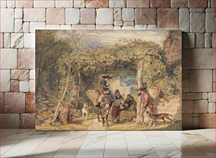 Πίνακας, Figures and Animals in a Vineyard