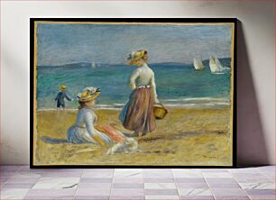 Πίνακας, Figures on the Beach (1890) by Pierre-Auguste Renoir