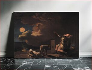 Πίνακας, Fingal sees the spirits of his ancestors by the moonlight by Nicolai Abildgaard