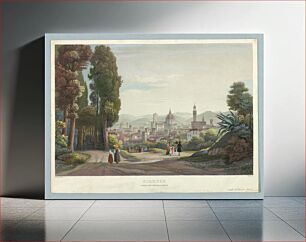 Πίνακας, Firenze, Veduta dal Giardino Bobol, Johannes Ruff