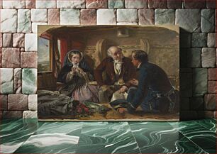 Πίνακας, First Class—The Meeting. "And at first meeting loved." [1854, Royal Academy of Arts, London, exhibition catalogue]