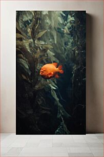 Πίνακας, Fish in Underwater Kelp Forest Ψάρια στο υποβρύχιο δάσος Kelp