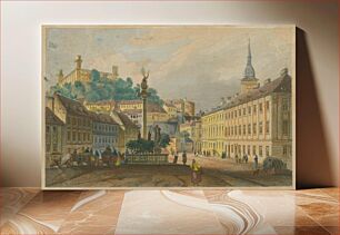 Πίνακας, Fish square in bratislava, Johann Gabriel Friedrich Poppel