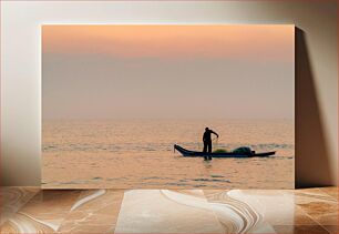 Πίνακας, Fisherman at Sunset Ψαράς στο ηλιοβασίλεμα