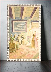 Πίνακας, Five drafts for fresco decorations in H.C. by Niels Larsen Stevns
