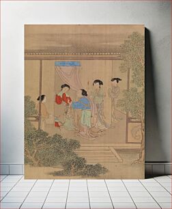 Πίνακας, Five Figures on Porch by Qiu Ying