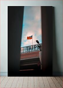 Πίνακας, Flag Above Taipei Building Σημαία πάνω από το κτήριο της Ταϊπέι