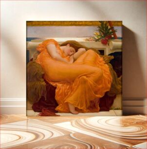 Πίνακας, Flaming June, by Frederic Lord Leighton (1830-1896)