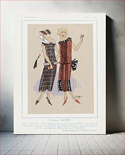 Πίνακας, Flapper dresses (1924) published in Très Parisie
