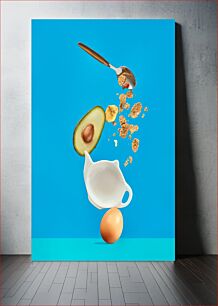Πίνακας, Floating Breakfast Ingredients Πλωτά Συστατικά Πρωινού