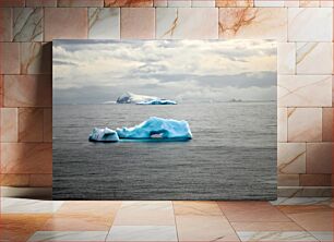 Πίνακας, Floating Icebergs Πλωτά παγόβουνα