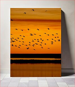 Πίνακας, Flock at Sunset Κοπάδι στο ηλιοβασίλεμα