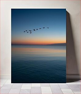 Πίνακας, Flock of Birds at Sunset Κοπάδι πουλιών στο ηλιοβασίλεμα