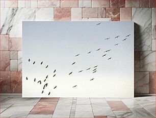 Πίνακας, Flock of Birds in Flight Σμήνος πουλιών σε πτήση