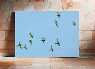 Πίνακας, Flock of Parrots in Flight Σμήνος παπαγάλων σε πτήση