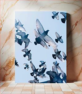 Πίνακας, Flock of Pigeons in Flight Κοπάδι περιστεριών σε πτήση