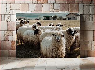 Πίνακας, Flock of Sheep in Countryside Κοπάδι προβάτων στην ύπαιθρο