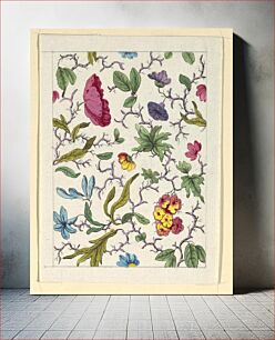 Πίνακας, Floral design for printed textile (1800–1818) by Louis-Albert DuBois