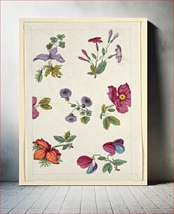 Πίνακας, Floral design for printed textile (1800–1818) by Louis-Albert DuBois