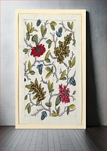 Πίνακας, Floral design for printed textile (1800–1818) by Louis-Albert DuBois