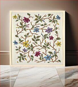 Πίνακας, Floral design for printed textiles (1800–1818) by Louis-Albert DuBois
