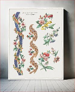 Πίνακας, Floral Designs and Floral Bands (1784) by Giacomo Cavenezia