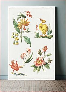 Πίνακας, Floral Designs with Two Birds (1774) by Giacomo Cavenezia