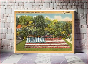 Πίνακας, Floral Flag, Elizabeth Park, Hartford, Conn
