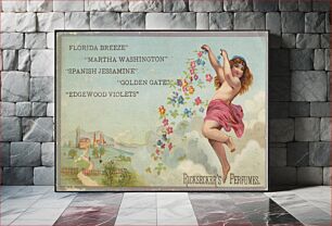 Πίνακας, Florida Breeze" "Martha Washington" "Spanish Jasmine" "Golden Gate" "Edgewood Violets" Ricksecker's Perfumes