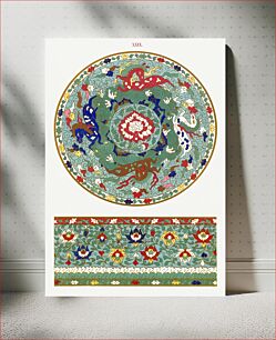 Πίνακας, Flower illustration, Examples of Chinese Ornament selected from objects in the South Kensington Museum and other collections by Owen Jones