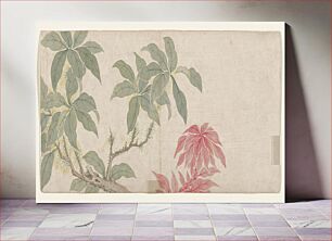 Πίνακας, Flower Painting during late 18th century by Mianyi