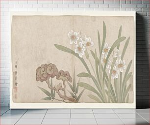 Πίνακας, Flower Painting during late 18th century by Mianyi