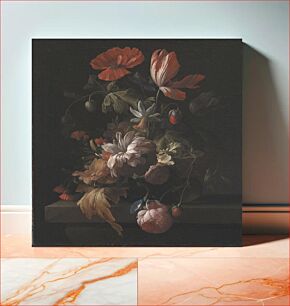 Πίνακας, Flowers in a Bowl by Elias Van Den Broeck