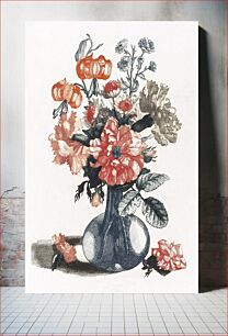 Πίνακας, Flowers in a vase (1688-1698) by Johan Teyler (1648-1709)