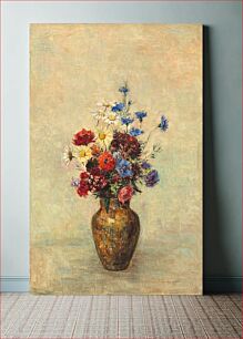 Πίνακας, Flowers in a Vase (1910) by Odilon Redon