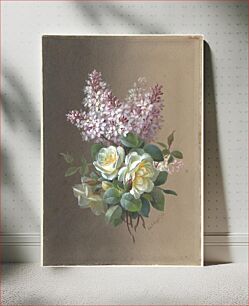 Πίνακας, Flowers: Roses and Lilacs