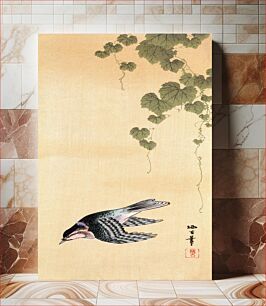Πίνακας, Flying bird (1890-1920) vintage Ukiyo-e style
