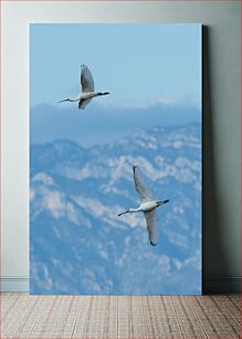 Πίνακας, Flying Birds over Mountains Πετώντας πουλιά πάνω από τα βουνά