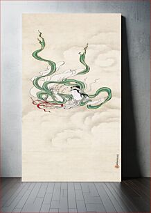 Πίνακας, Flying Celestial (17th century) by Kiyohara Yukinobu