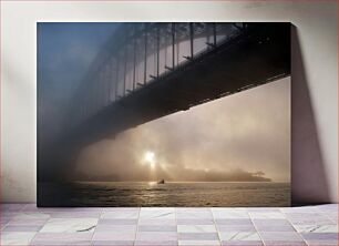 Πίνακας, Foggy Bridge at Dawn Ομιχλώδης Γέφυρα την Αυγή