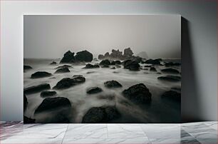 Πίνακας, Foggy Coastal Rocks Ομιχλώδεις παράκτιοι βράχοι