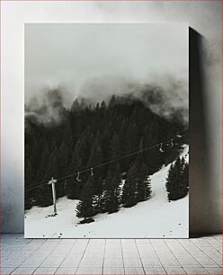 Πίνακας, Foggy Forest in Winter Ομιχλώδες δάσος το χειμώνα