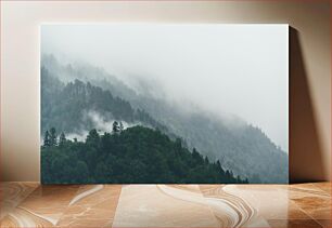Πίνακας, Foggy Forest Mountains Ομιχλώδη Δάση Βουνά