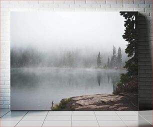 Πίνακας, Foggy Lake Ομιχλώδης Λίμνη