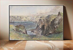 Πίνακας, Foilhummerum Bay, Valentia, from Cromwell Fort: The Caroline Laying the Earthwire on July 21st, 1865 by Robert Charles Dudley