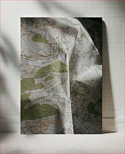 Πίνακας, Folded Topographic Map Διπλωμένος Τοπογραφικός Χάρτης