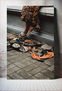 Πίνακας, Footwear on the Street Παπούτσια στο δρόμο