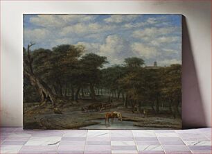 Πίνακας, Forest Clearing with Cattle by Philips Koninck and Adriaen van de Velde