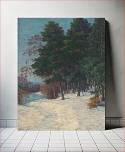 Πίνακας, Forest in winter by Lajos Csordák