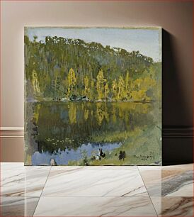 Πίνακας, Forest pond, landscape study, 1894, Eero Järnefelt